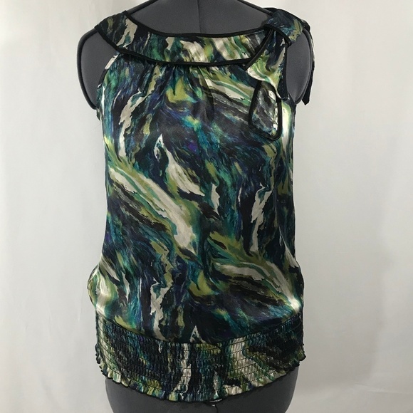 *4/$20* IZ Byer Tank Top Blouse With Bow - Picture 1 of 8